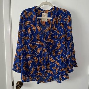 Anthropologie Tiger Blouse